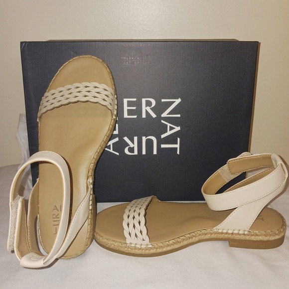 Naturalizer Gionni Porcelain Espadrille Flat Sandals Women's Size 6.5M - Picture 3 of 7